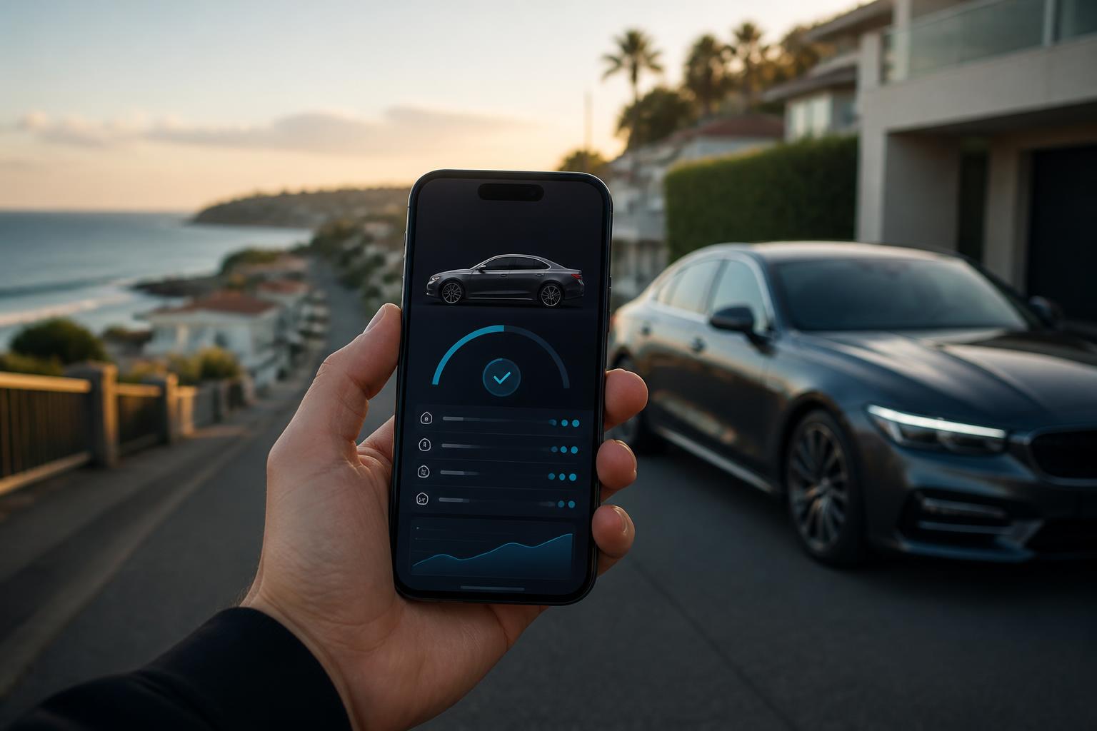 Eastern Suburbs buyer reviewing a pre-purchase car inspection report on a phone